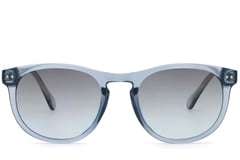 Gafas de sol ovaladas de plástico azul # BS2503-0176