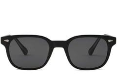 Gafas de sol rectangulares de plástico negro #BS2503-0180