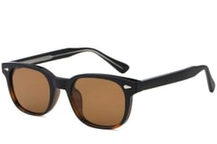Gafas de sol rectangulares de plástico carey # BS2503-0181