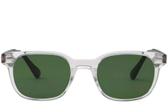 Gafas de sol rectangulares de plástico transparente #BS2503-0185