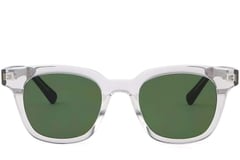Gafas de sol rectangulares de plástico transparente #BS2503-0189