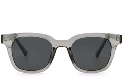 Gafas de sol rectangulares de plástico gris #BS2503-0190