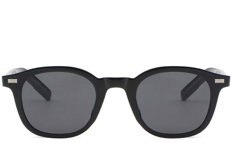 Oval Black Plastic Sunglasses #BS2503-0197