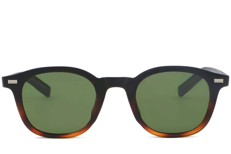 Oval Tortoiseshell Plastic Sunglasses #BS2503-0198