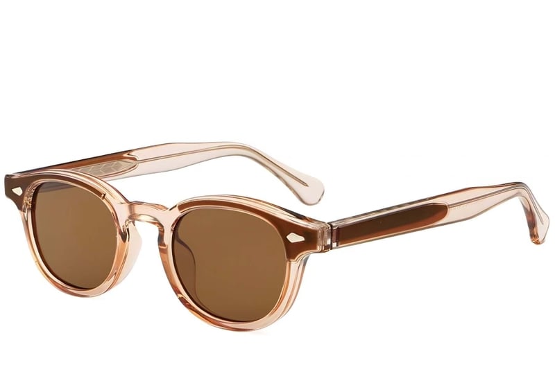 Oval Orange Plastic Sunglasses #BS2503-0205