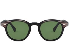 Oval Black Plastic Sunglasses #BS2503-0206