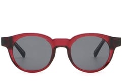 Oval Red Plastic Sunglasses #BS2503-0221