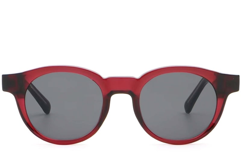 Oval Red Plastic Sunglasses #BS2503-0221
