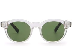 Oval Transparent Plastic Sunglasses #BS2503-0224