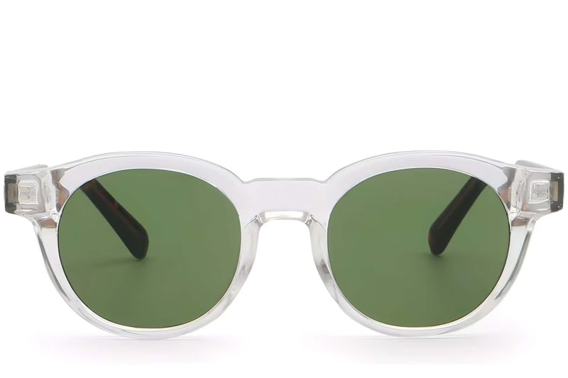 Oval Transparent Plastic Sunglasses #BS2503-0224