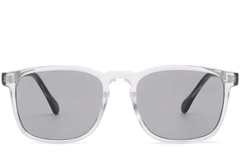 Rectangular Transparent Plastic Sunglasses #BS2503-0271