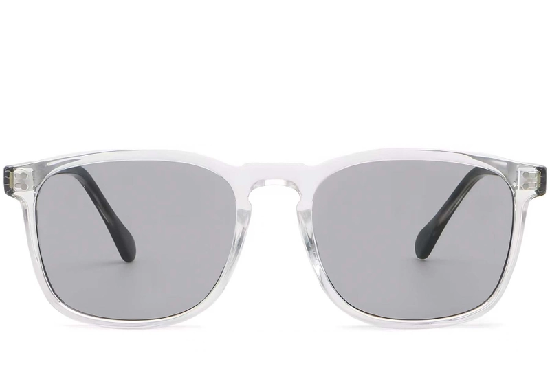 Rectangular Transparent Plastic Sunglasses #BS2503-0271