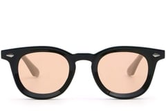 Oval Black Plastic Sunglasses #BS2503-0278