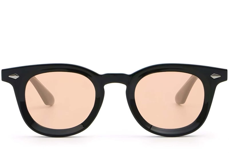 Oval Black Plastic Sunglasses #BS2503-0278