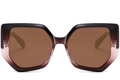 Geometric Pink Acetate Sunglasses #BS2607-0059