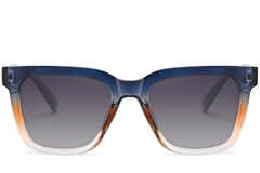 Rectangular Blue Acetate Sunglasses #BS2607-0067