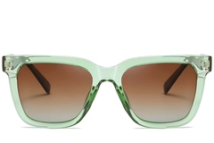 Rectangular Green Acetate Sunglasses #BS2607-0069