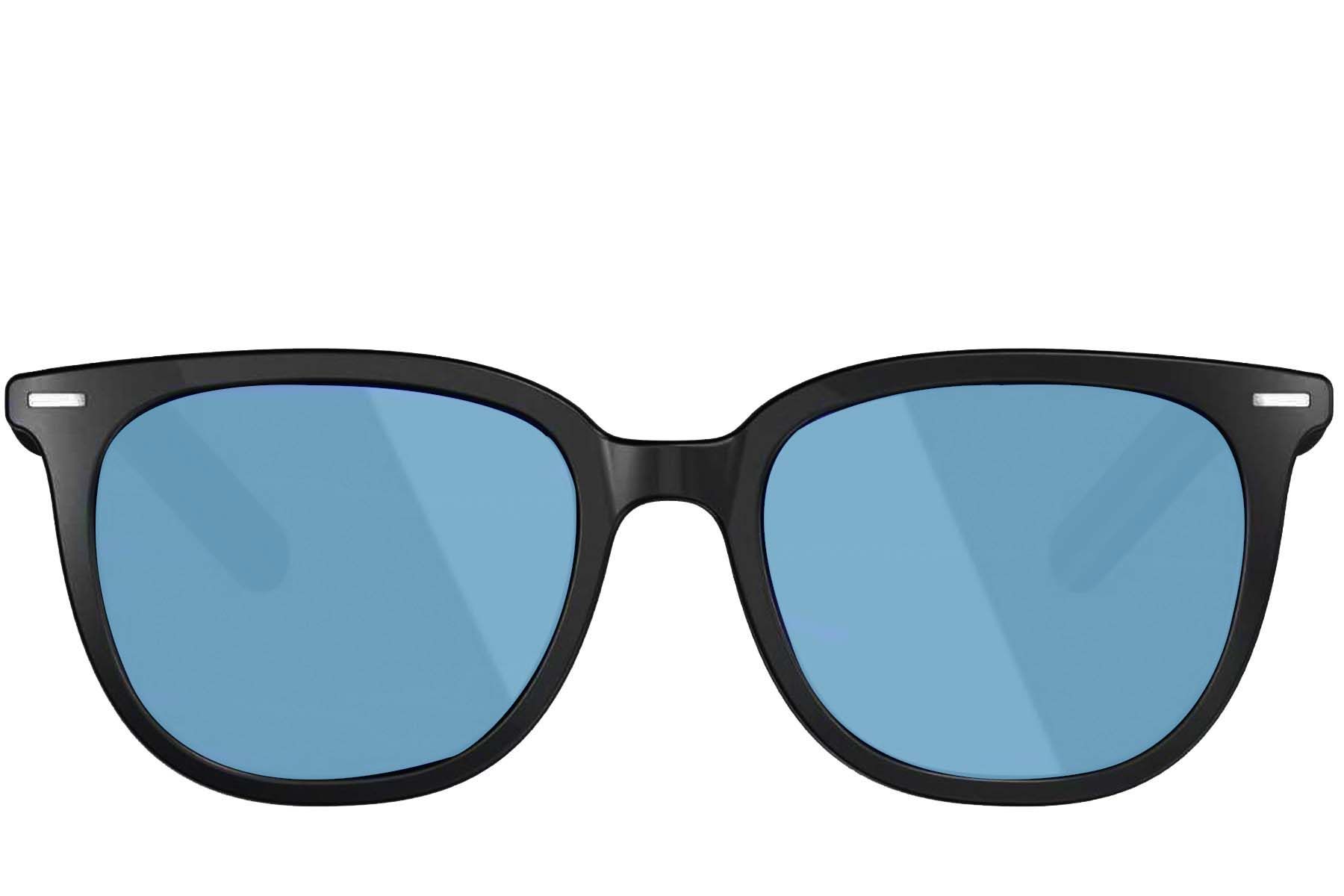 Lunettes de soleil intelligentes électrochromes AG11 bleues TR90 avec IA #BS1223-0002