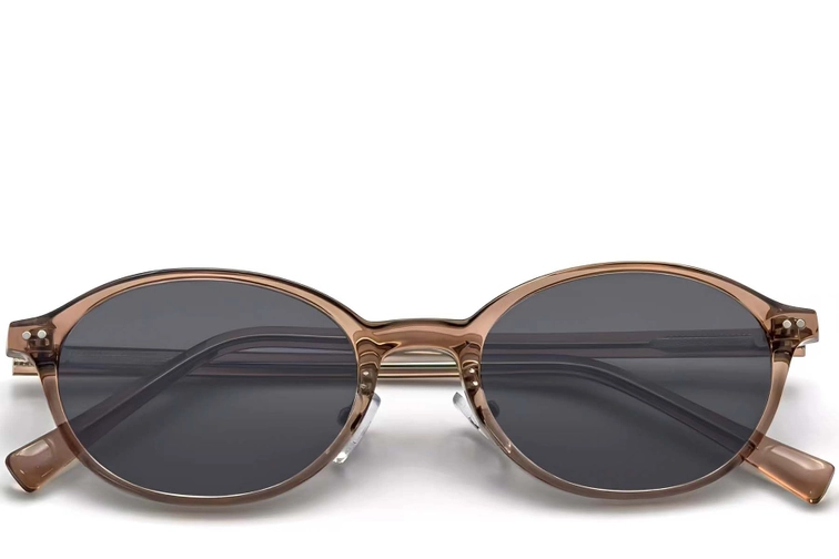 Oval Brown TR90 Sunglasses #BS0406-0675