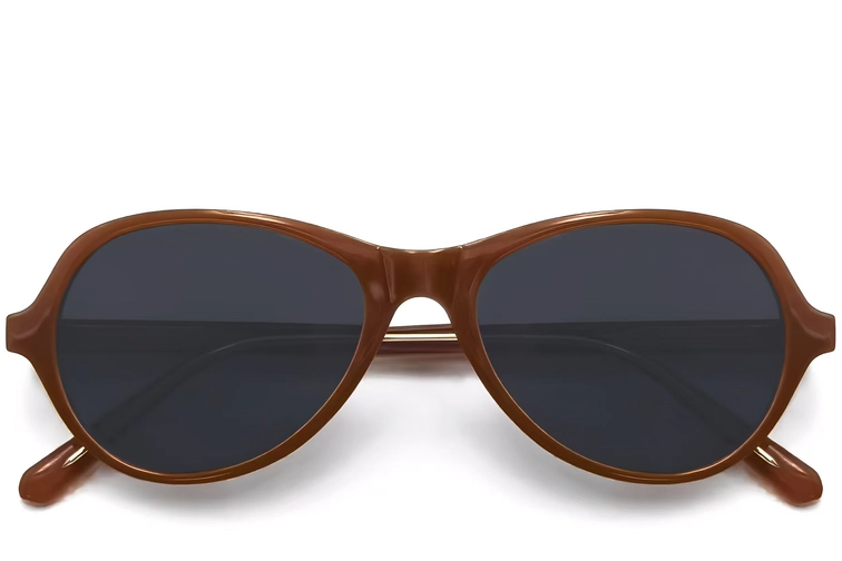 Gafas de sol ovaladas TR90 naranjas #BS0406-0683