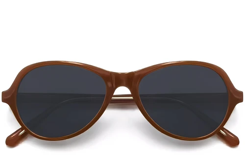 Oval Orange TR90 Sunglasses #BS0406-0683