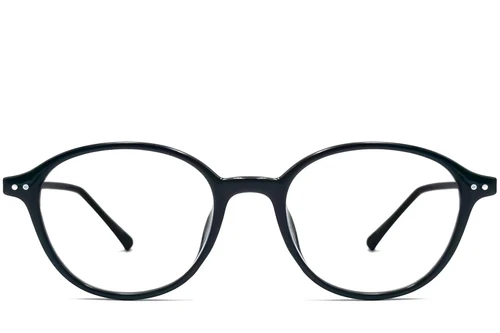 Gafas ovaladas negras TR90 #BS0423-0094