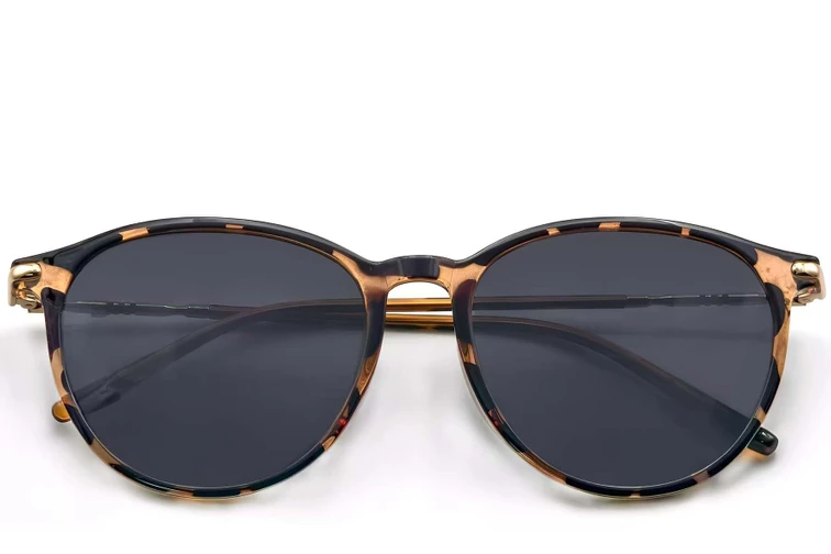 Oval Tortoiseshell TR90 Sunglasses #BS0824-0043