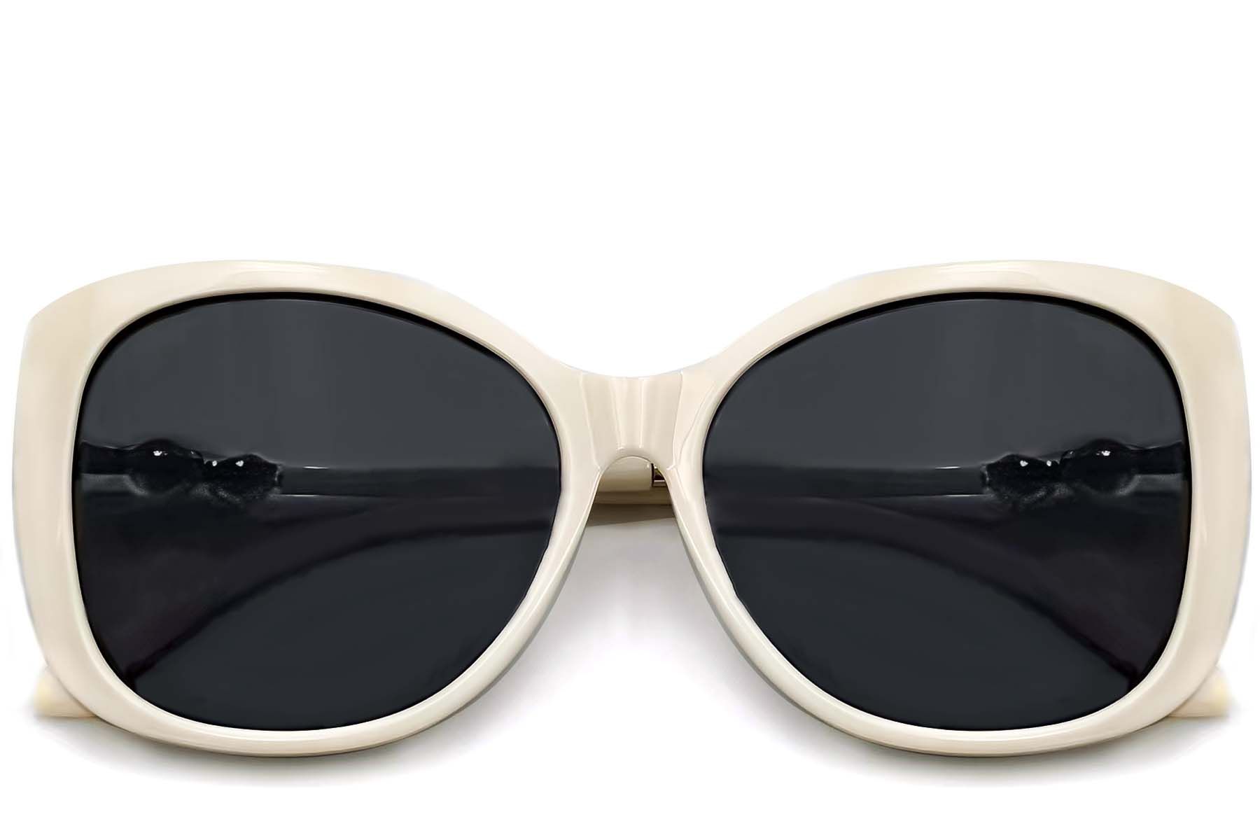 Butterfly Cream TR90 Sunglasses #BS0824-0045
