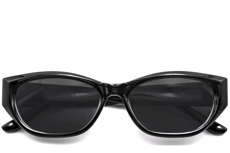 Gafas de sol mariposa TR90 negras #BS0824-0051