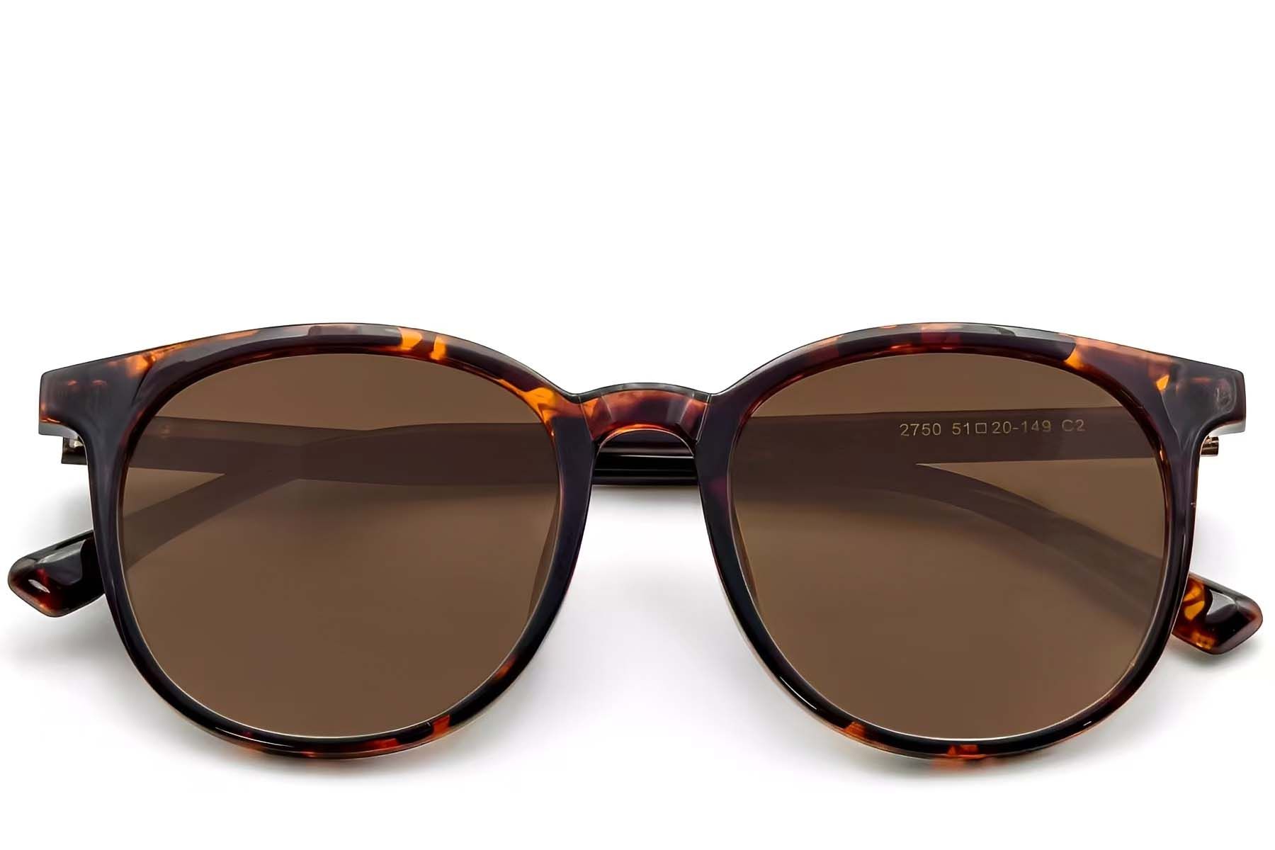 Oval Tortoiseshell TR90 Sunglasses #BS0824-0075