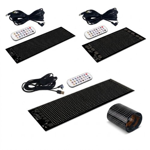 Smart LED Matrix Panel Voice Control Car Sign RGB Display