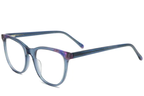 Lunettes en acétate bleu papillon #BS1902-0170