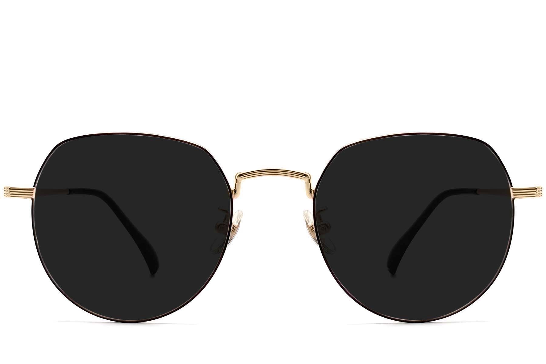 Oval Black Titanium Sunglasses #BS1913-0706