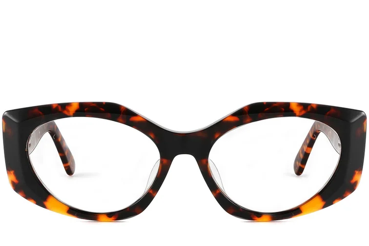 Gafas de acetato con forma de mariposa y carey #BS2607-0227