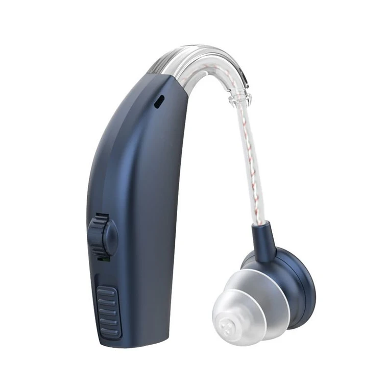 120dB GM-311 Blue Rechargeable Hearing Aid 45H Battery Noise Cancelling #26240001