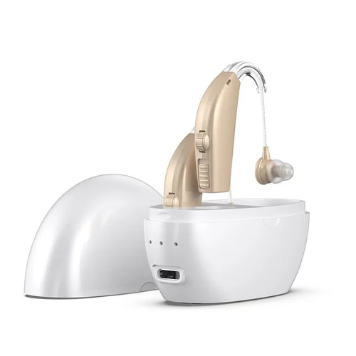 120 dB GM-311 Paar beige wiederaufladbare Hörgeräte 45 Stunden Akkulaufzeit Geräuschunterdrückung #26240007