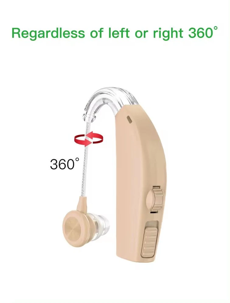 120dB GM-311 Blue Rechargeable Hearing Aid 45H Battery Noise Cancelling #26240001