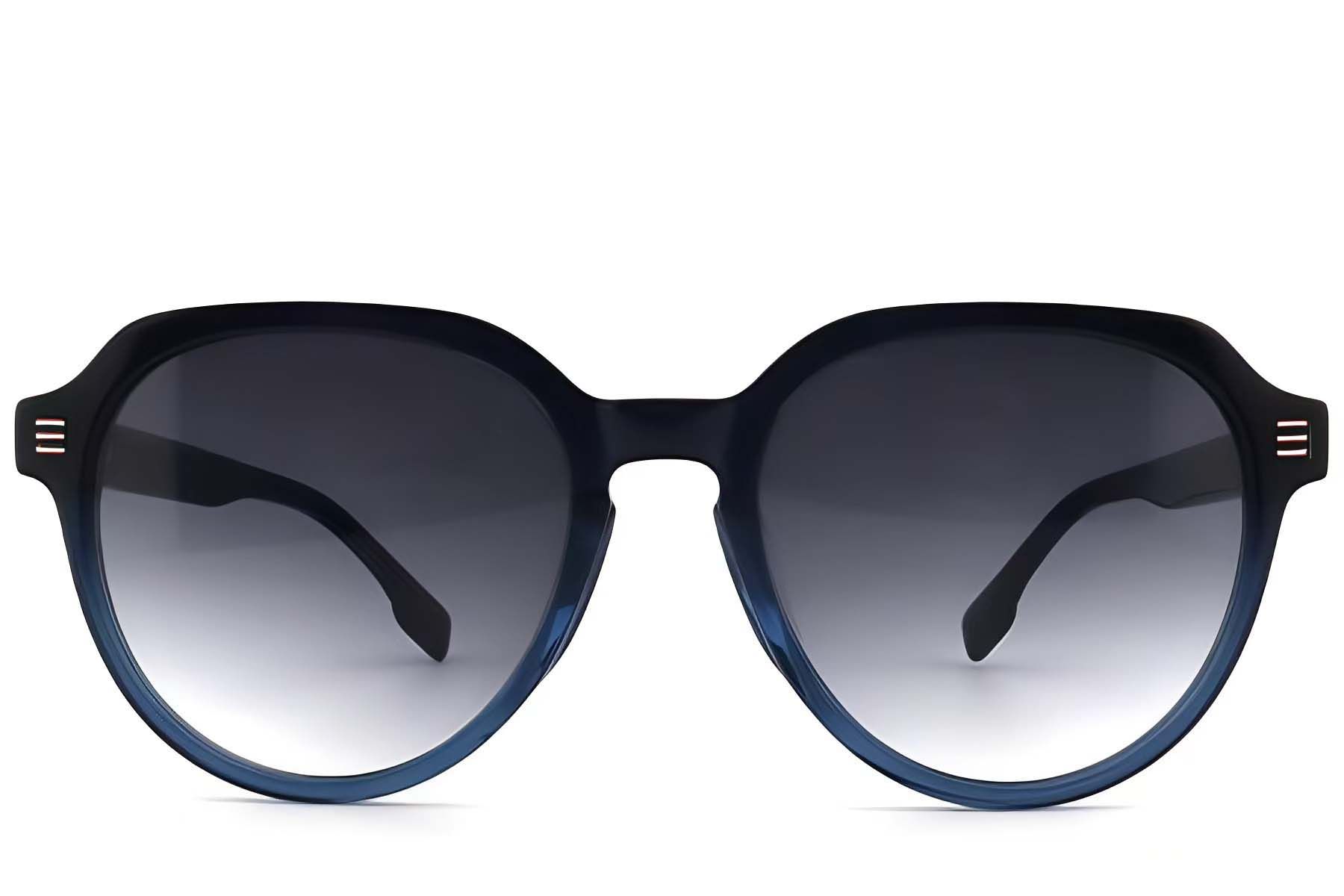 Oval Blue Acetate Sunglasses #BS2012-1213