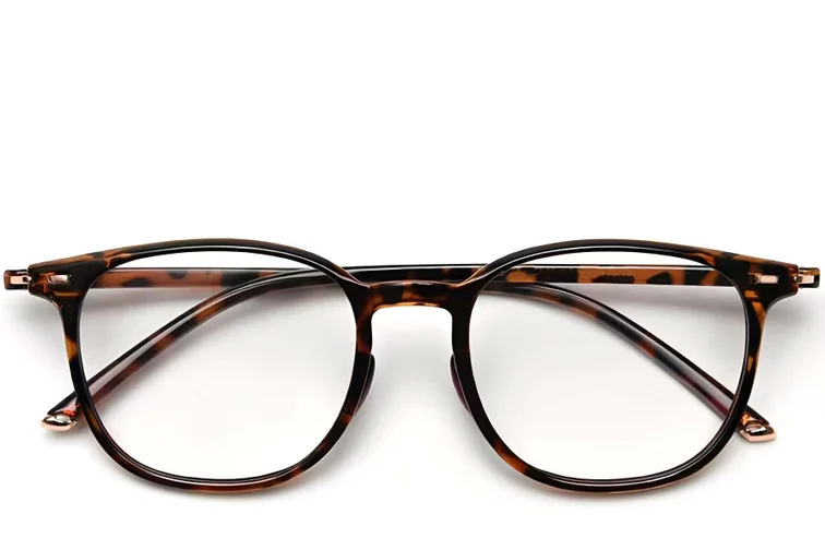 Lunettes rectangulaires en TR90 écaille de tortue #BS0423-0037