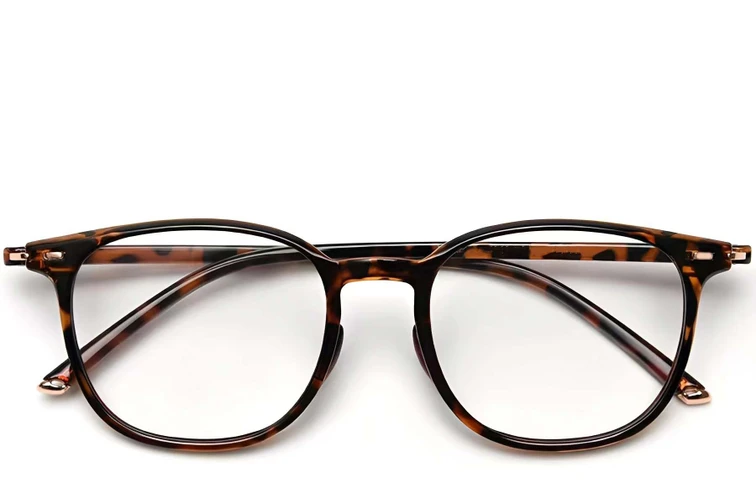 Rectangular Tortoiseshell TR90 Glasses #BS0423-0037