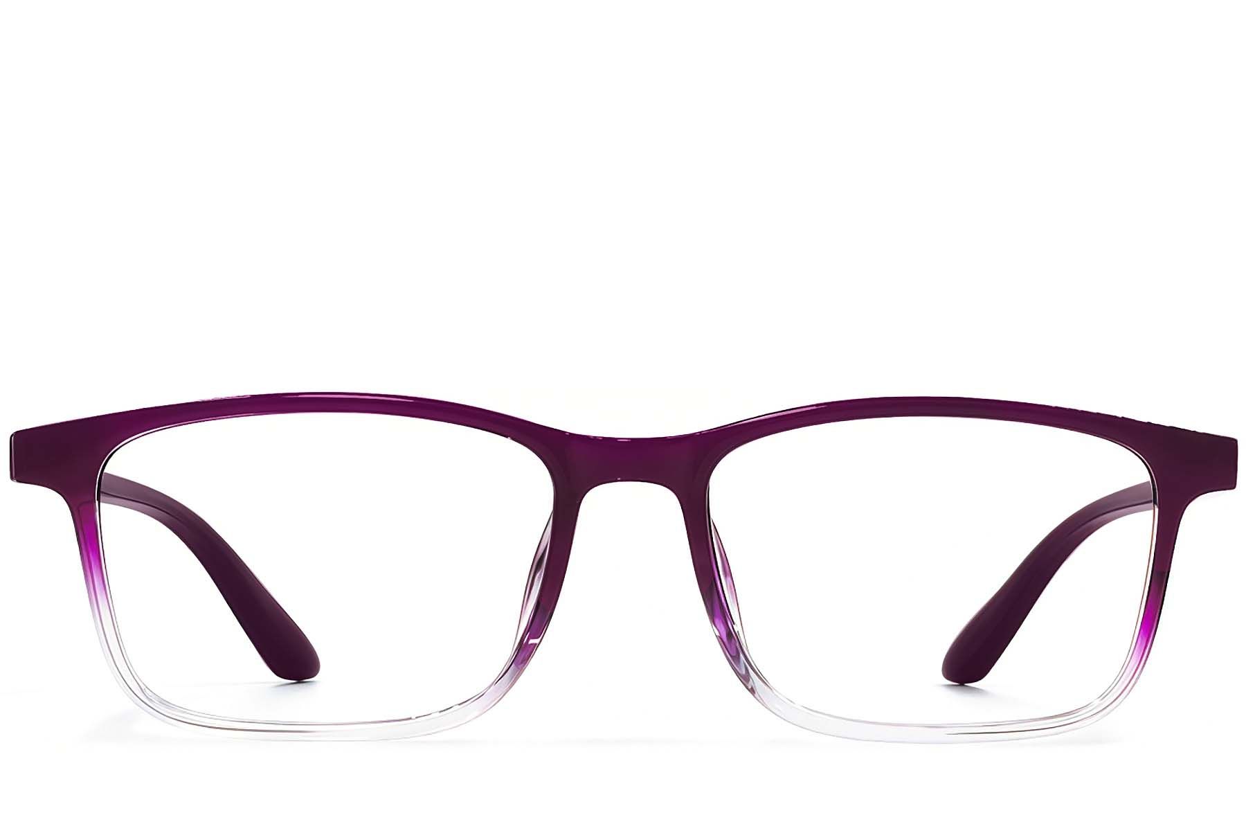 Rectangular Purple TR90 Glasses #BS1924-0268