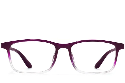 Lunettes rectangulaires violettes TR90 #BS1924-0268