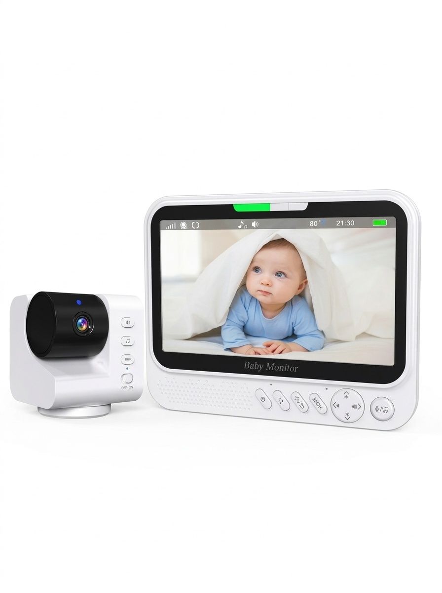 7'' Large Screen Baby Monitor with Pan/Tilt - 300M Range #19250003