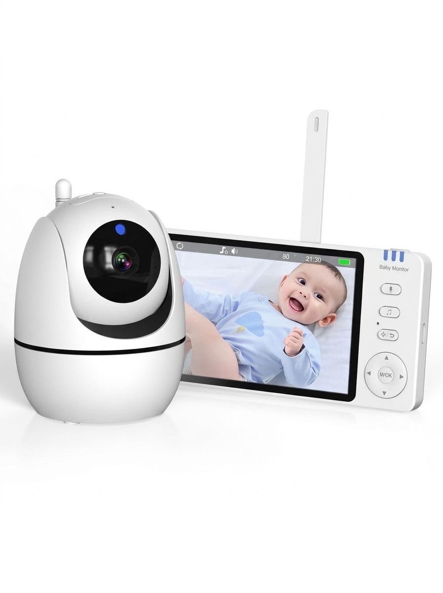 5'' Baby Monitor 3500mAh Digital with Temperature Display #19250005