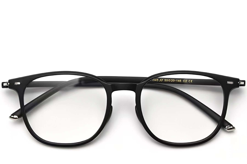 Rectangular Black TR90 Glasses #BS0423-0041
