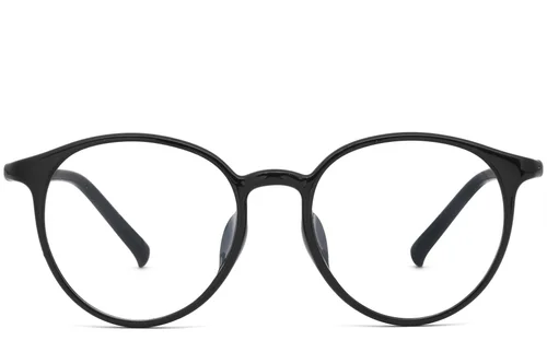 Lunettes ovales noires TR90 #BS0620-0393