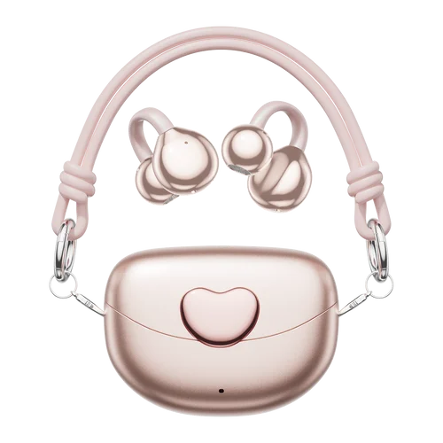 Open-Ear Wireless TWS Earbuds with Heart-Shaped Charging Case Model#M106