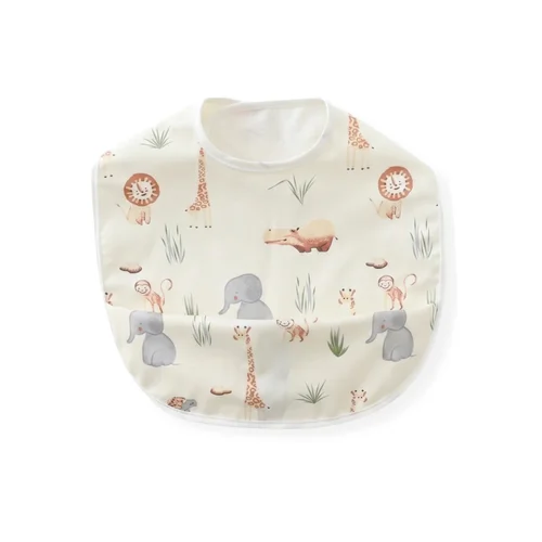 Baby Bib with Food Catcher Pocket
