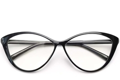 Gafas TR90 negras con forma de mariposa #BS0423-0089