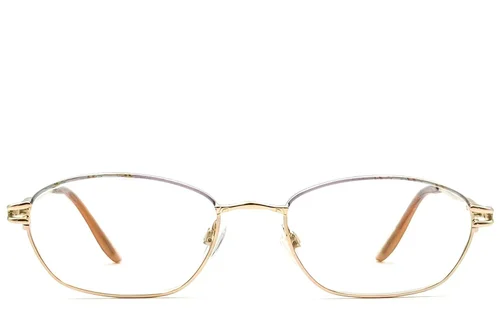 Lunettes ovales en métal violet #BS2012-0455